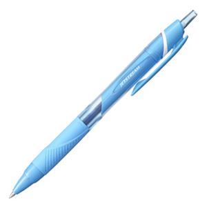 (まとめ) 三菱鉛筆 油性ボールペン ジェットストリーム カラーインク 0.7mm ライトブルー SXN150C07.8 1本  【×100セット】