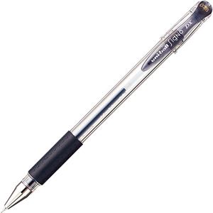 (まとめ) 三菱鉛筆 ゲルインクボールペン ユニボール シグノ 超極細 0.28mm 黒 UM15128.24 1本  【×100セット】