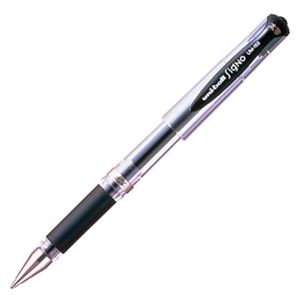 (まとめ) 三菱鉛筆 ゲルインクボールペン ユニボール シグノ 太字 1.0mm 黒 UM153.24 1本  【×100セット】