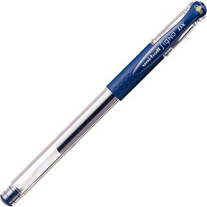 (まとめ) 三菱鉛筆 ゲルインクボールペン ユニボール シグノ 極細 0.38mm ブルーブラック UM151.64 1本  【×100セット】