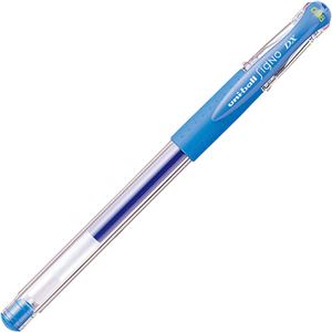 (まとめ) 三菱鉛筆 ゲルインクボールペン ユニボール シグノ 極細 0.38mm ライトブルー UM151.8 1本  【×100セット】