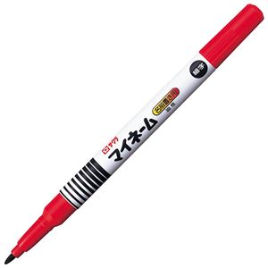 (まとめ) サクラクレパス 油性マーカー マイネーム 細字 赤 YK#19 1本  【×100セット】