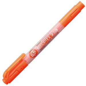 (まとめ) ゼブラ 蛍光オプテックス2 EZ オレンジ WKT11-OR 1本  【×100セット】