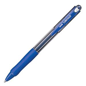 (まとめ) 三菱鉛筆 油性ボールペン VERY楽ノック 太字 1.0mm 青 SN10010.33 1本  【×100セット】