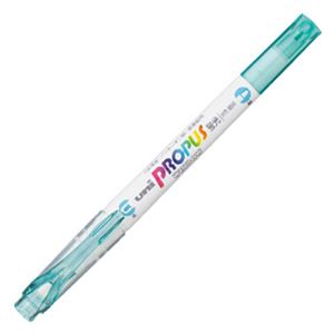 (まとめ) 三菱鉛筆 蛍光ペン プロパス・ウインドウ ソフトカラー アクア PUS102T.32 1本  【×100セット】