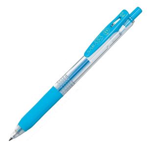 (まとめ) ゼブラ ゲルインクボールペン サラサクリップ 0.4mm ライトブルー JJS15-LB 1本  【×100セット】