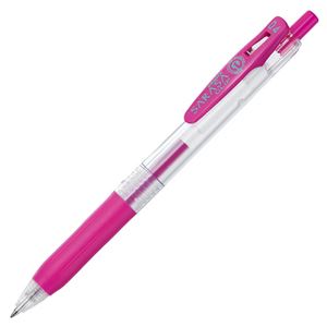(まとめ) ゼブラ ゲルインクボールペン サラサクリップ 0.4mm マゼンタ JJS15-MZ 1本  【×100セット】