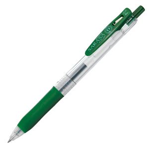 (まとめ) ゼブラ ゲルインクボールペン サラサクリップ 0.4mm ビリジアン JJS15-VIR 1本  【×100セット】