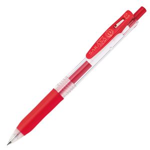 (まとめ) ゼブラ ゲルインクボールペン サラサクリップ 0.3mm 赤 JJH15-R 1本  【×100セット】