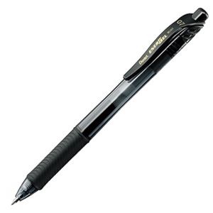 (まとめ) ぺんてる ゲルインクボールペン エナージェル・エックス 0.7mm 黒 BL107-A 1本  【×100セット】