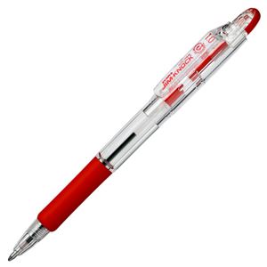 (まとめ) ゼブラ 油性ボールペン ジムノック 1.0mm 赤 KRBB-100-R 1本  【×100セット】