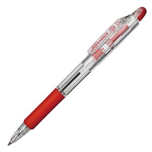 (まとめ) ゼブラ 油性ボールペン ジムノック 0.5mm 赤 KRBS-100-R 1本  【×100セット】
