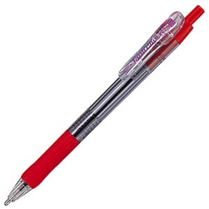 (まとめ) ゼブラ 油性ボールペン タプリクリップ 1.6mm 赤 BNU5-R 1本  【×100セット】
