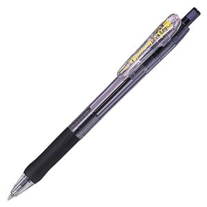 (まとめ) ゼブラ 油性ボールペン タプリクリップ 1.0mm 黒 BNB5-BK 1本  【×100セット】