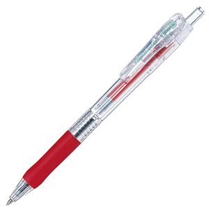 (まとめ) ゼブラ 油性ボールペン タプリクリップ 0.4mm 赤 BNH5-R 1本  【×100セット】