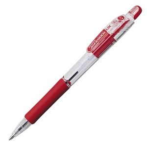 (まとめ) ゼブラ 油性ボールペン ジムノックUK 0.7mm 赤 BN10-R 1本  【×100セット】