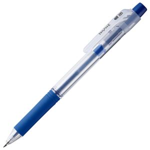 (まとめ) TANOSEE ノック式油性ボールペン ロング芯タイプ 0.7mm 青 1本  【×100セット】