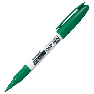 (まとめ) モナミ ACCU LINER OHP PEN X-FINE 緑 12904 1本  【×100セット】