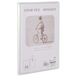 (まとめ) テージー マイホルダー A4タテ 20ポケット 背幅10mm クリア M-202-17 1冊  【×100セット】