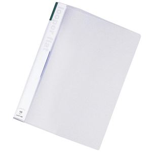 (まとめ) リヒトラブ ルーパーフラット A4タテ 2穴 100枚収容 緑 F-52-7 1冊  【×100セット】