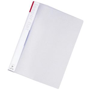 (まとめ) リヒトラブ ルーパーフラット A4タテ 2穴 100枚収容 赤 F-52-3 1冊  【×100セット】