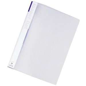 (まとめ) リヒトラブ ルーパーフラット A4タテ 2穴 100枚収容 青 F-52-8 1冊  【×100セット】