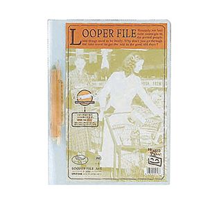 (まとめ) リヒトラブ ルーパーファイル A4タテ 2穴 100枚収容 赤 F-3006 1冊  【×100セット】