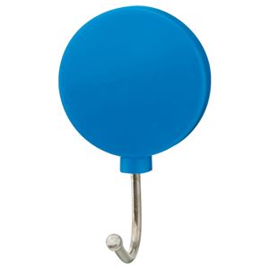 (まとめ) TANOSEE カラーマグネットフック スイング 耐荷重約1kg 青 1個  【×100セット】