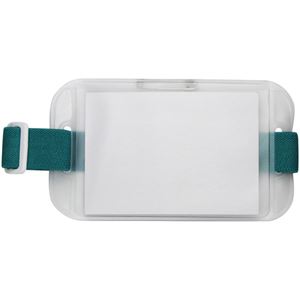 (まとめ) ソニック 腕章名札 緑 NF-719-G 1枚  【×100セット】