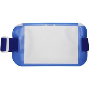 (まとめ) ソニック 腕章名札 青 NF-719-B 1枚  【×100セット】