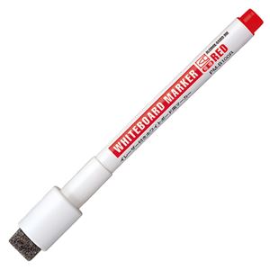(まとめ) コクヨ イレーザー付ホワイトボード用マーカー マグネット付 極細 赤 PM-B100R 1本  【×300セット】