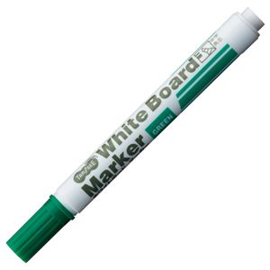 (まとめ) TANOSEE ホワイトボードマーカー 中字角芯 緑 1本  【×300セット】