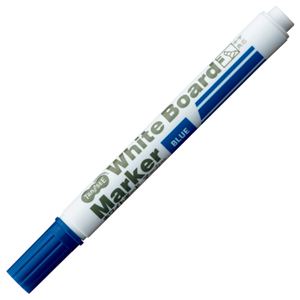 (まとめ) TANOSEE ホワイトボードマーカー 中字角芯 青 1本  【×300セット】