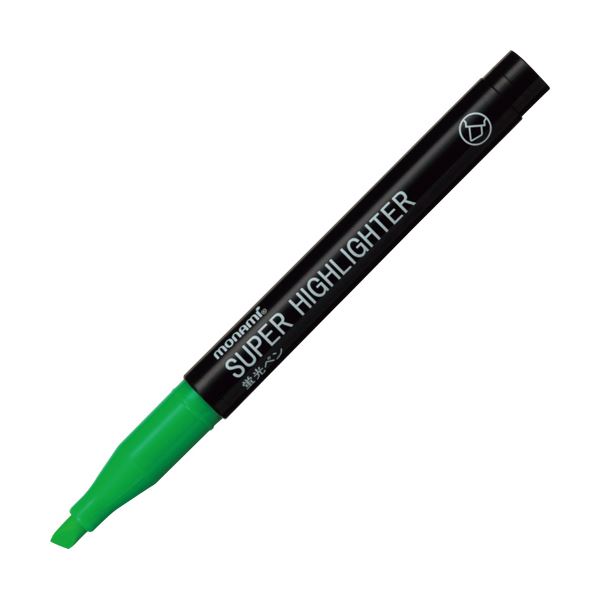 (まとめ) モナミ 蛍光ペン SUPERHIGHLIGHTER 緑 18404 1本  【×300セット】