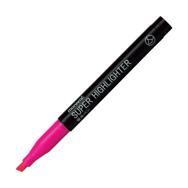 (まとめ) モナミ 蛍光ペン SUPERHIGHLIGHTER 桃 18402 1本  【×300セット】