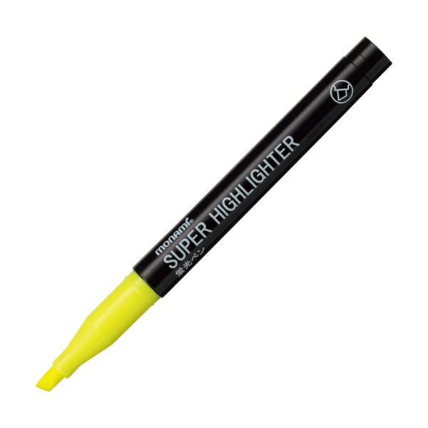 (まとめ) モナミ 蛍光ペン SUPERHIGHLIGHTER 黄 18401 1本  【×300セット】