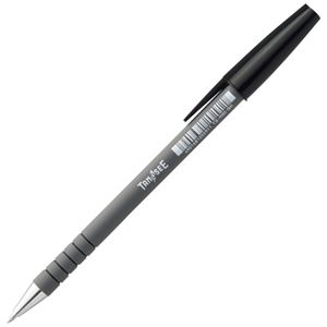 (まとめ) TANOSEE キャップ式油性ボールペン 0.7mm 黒 1本  【×300セット】