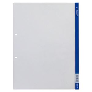 (まとめ) キングジム Lホルダー A4タテ 2穴 青 見出し付 730 1枚  【×300セット】
