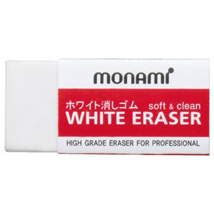 (まとめ) モナミ ホワイト消しゴム 小 11414 1個  【×300セット】