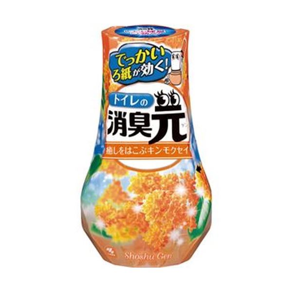 （まとめ）小林製薬 トイレの消臭元癒しをはこぶキンモクセイ 400ml 1個【×20セット】