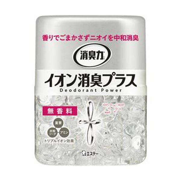 （まとめ）エステー 消臭力 クリアビーズイオン消臭プラス 無香料 本体 320g 1個【×20セット】