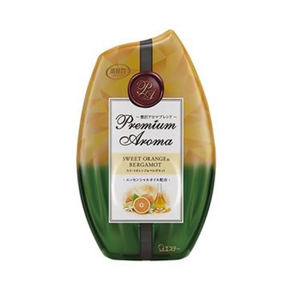 （まとめ）エステー お部屋の消臭力 PremiumAroma スイートオレンジ＆ベルガモット 400ml 1個【×20セット】