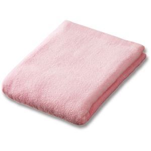（まとめ）オカザキ シャーリングバスタオル ピンク 1枚【×20セット】 - 拡大画像