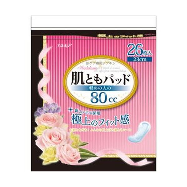 （まとめ）カミ商事 肌ともパッド 80cc 1パック（26枚）【×20セット】