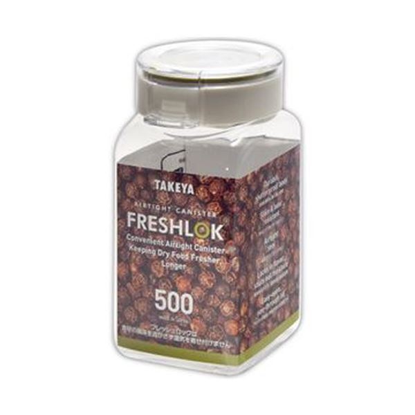 （まとめ）タケヤ化学工業 TAKEYAフレッシュロック 角型 500ml 1個【×20セット】