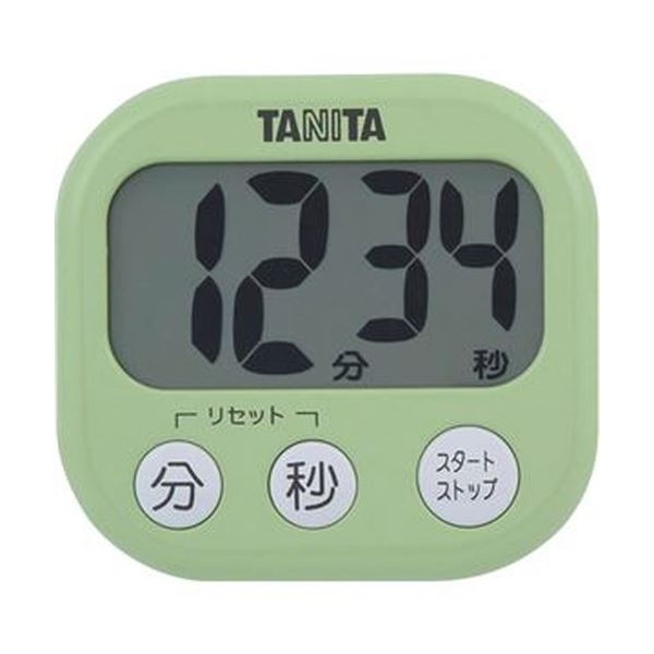 （まとめ）タニタ でか見えタイマーピスタチオグリーン TD-384GR 1個【×20セット】