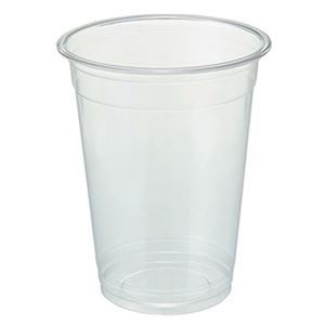 （まとめ）TANOSEE リサイクルPETカップ（広口）510ml（17オンス）1パック（50個）【×20セット】 - 拡大画像