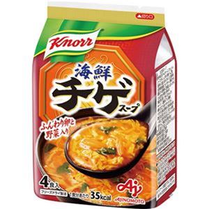 （まとめ）味の素 クノール 海鮮チゲスープ9.4g 1袋（4食）【×20セット】 - 拡大画像