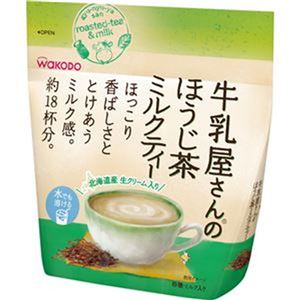 （まとめ）アサヒグループ食品 WAKODO牛乳屋さんのほうじ茶ミルクティー 200g 1袋【×20セット】 - 拡大画像