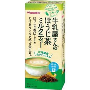 （まとめ）アサヒグループ食品 WAKODO牛乳屋さんのほうじ茶ミルクティー スティック 1セット（15本：5本×3箱）【×20セット】 - 拡大画像